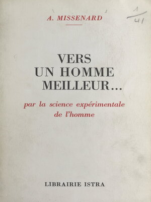 cover image of Vers un homme meilleur...